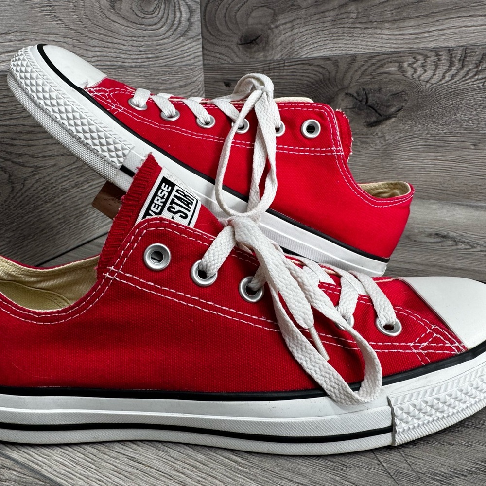 Converse Red and White Sneakers